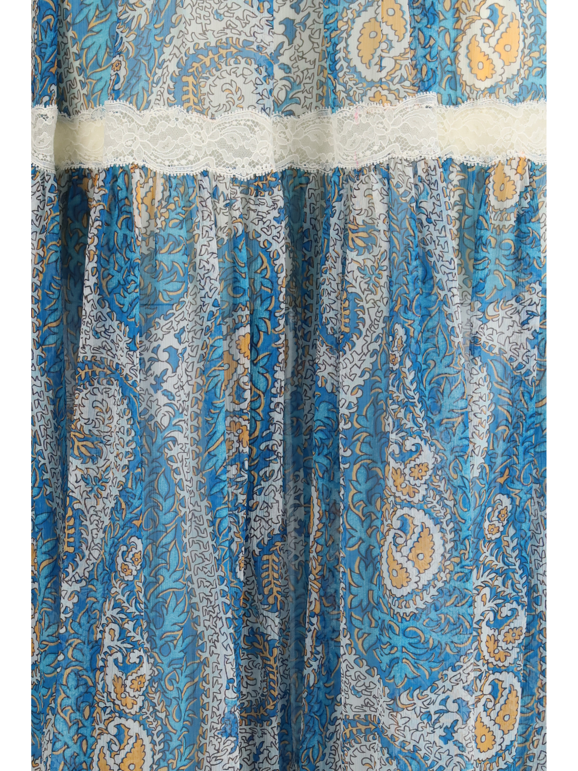 Silk crepon maxi Skirt