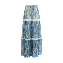 Silk crepon maxi Skirt