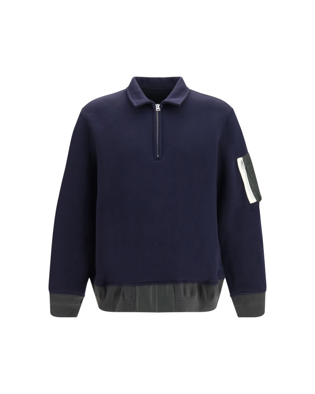 Terry cloth zip Polo