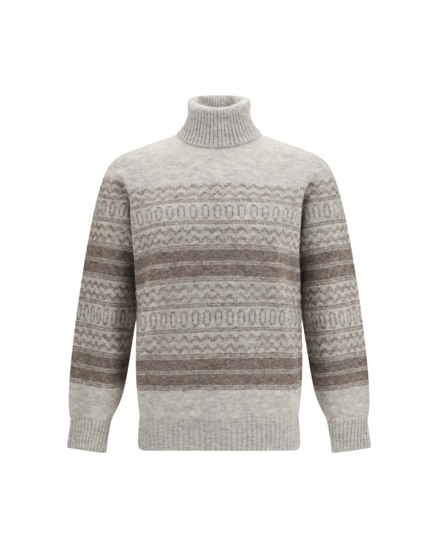 Fair Isle knit turtleneck Sweater