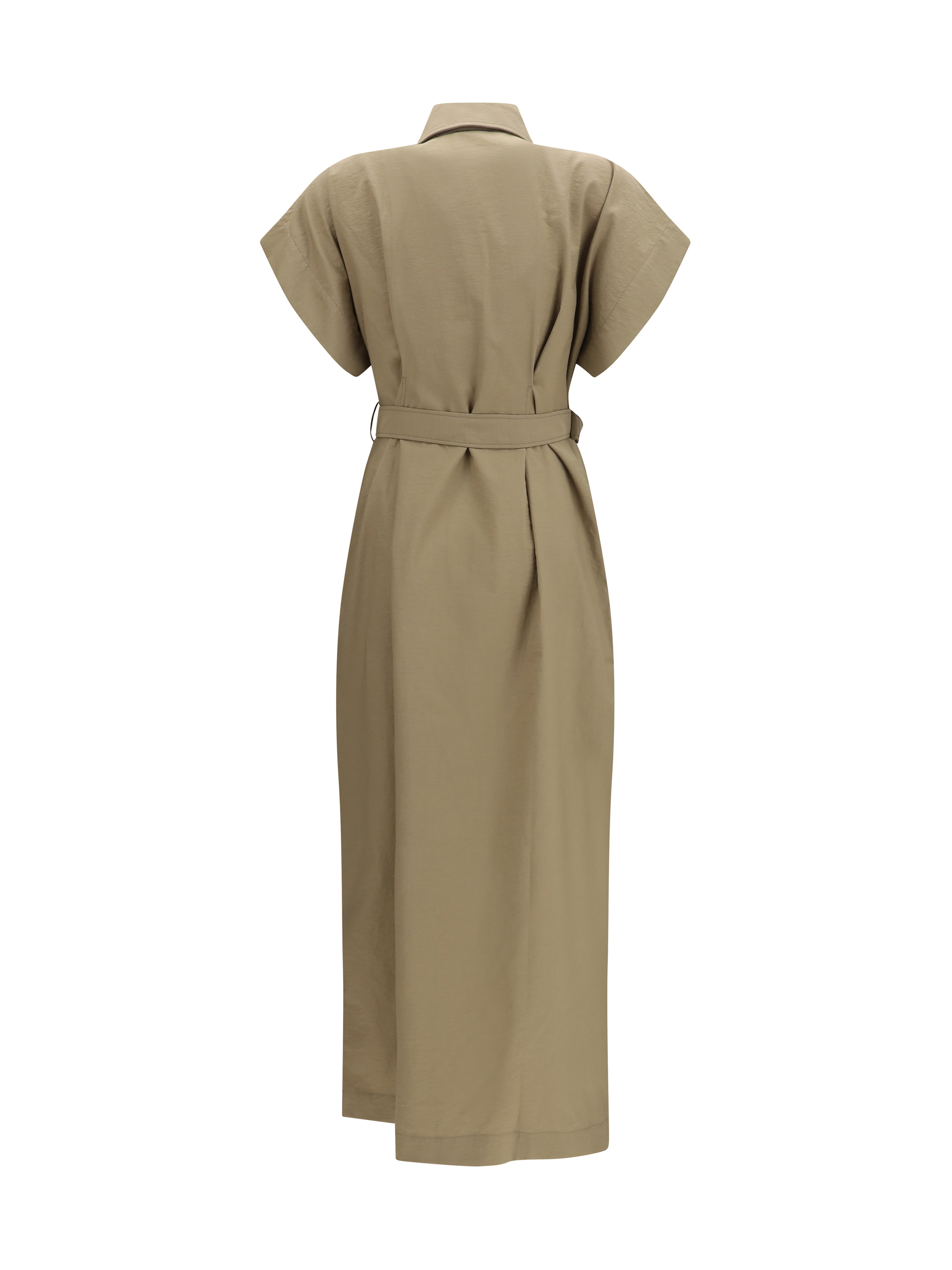 Pocket belted midi Dress