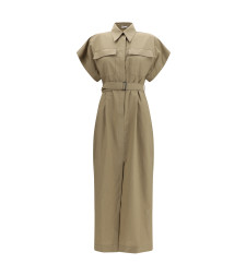 Pocket belted midi Dress