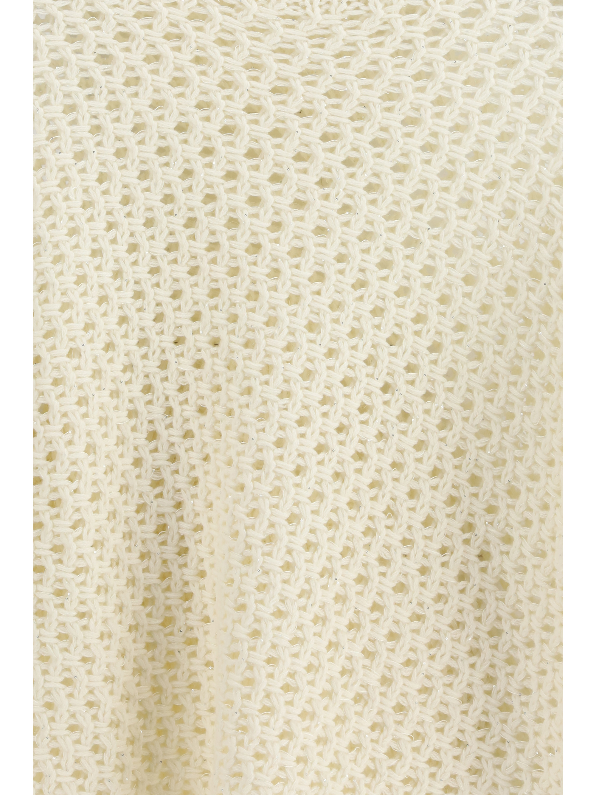 Jumper crafted from Platinum yarn with micro sequins