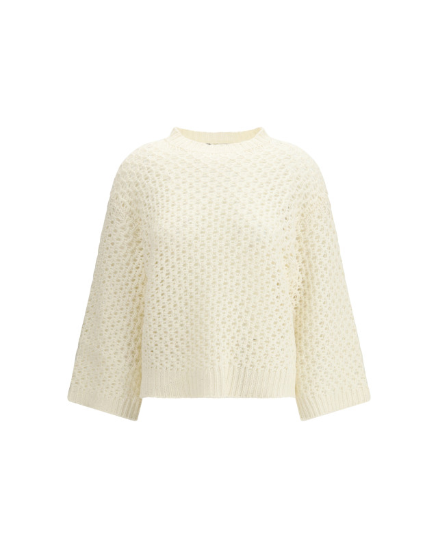 Jumper crafted from Platinum yarn with micro sequins