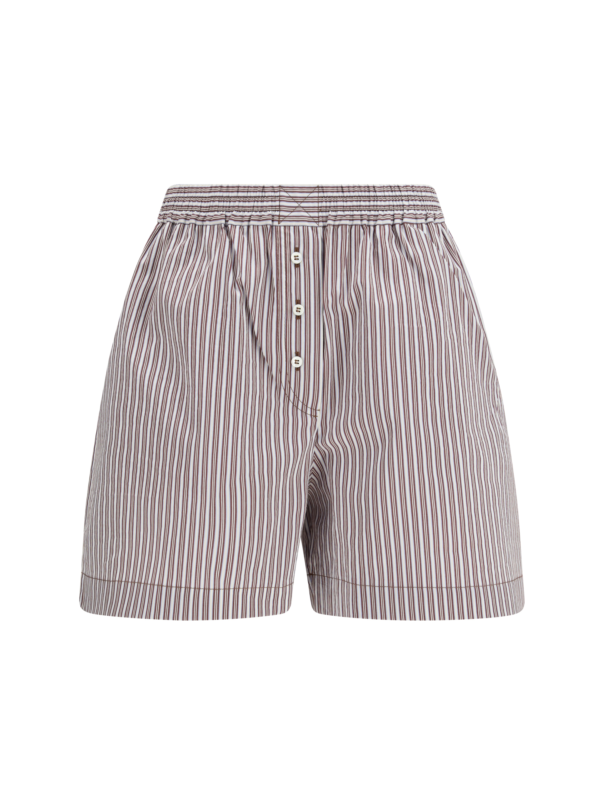 Striped silk Shorts