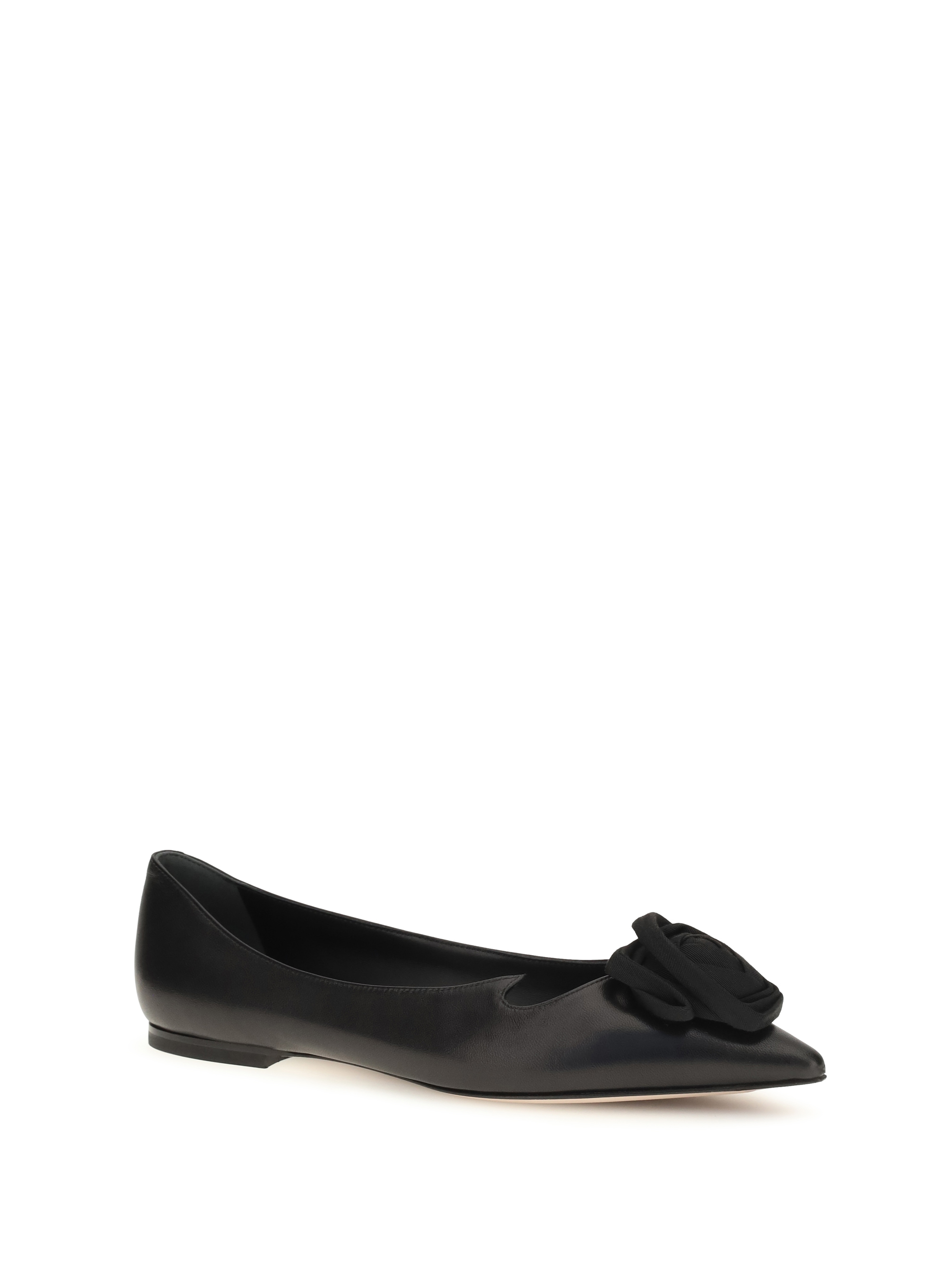 Suede Rose Vivier Ballerinas