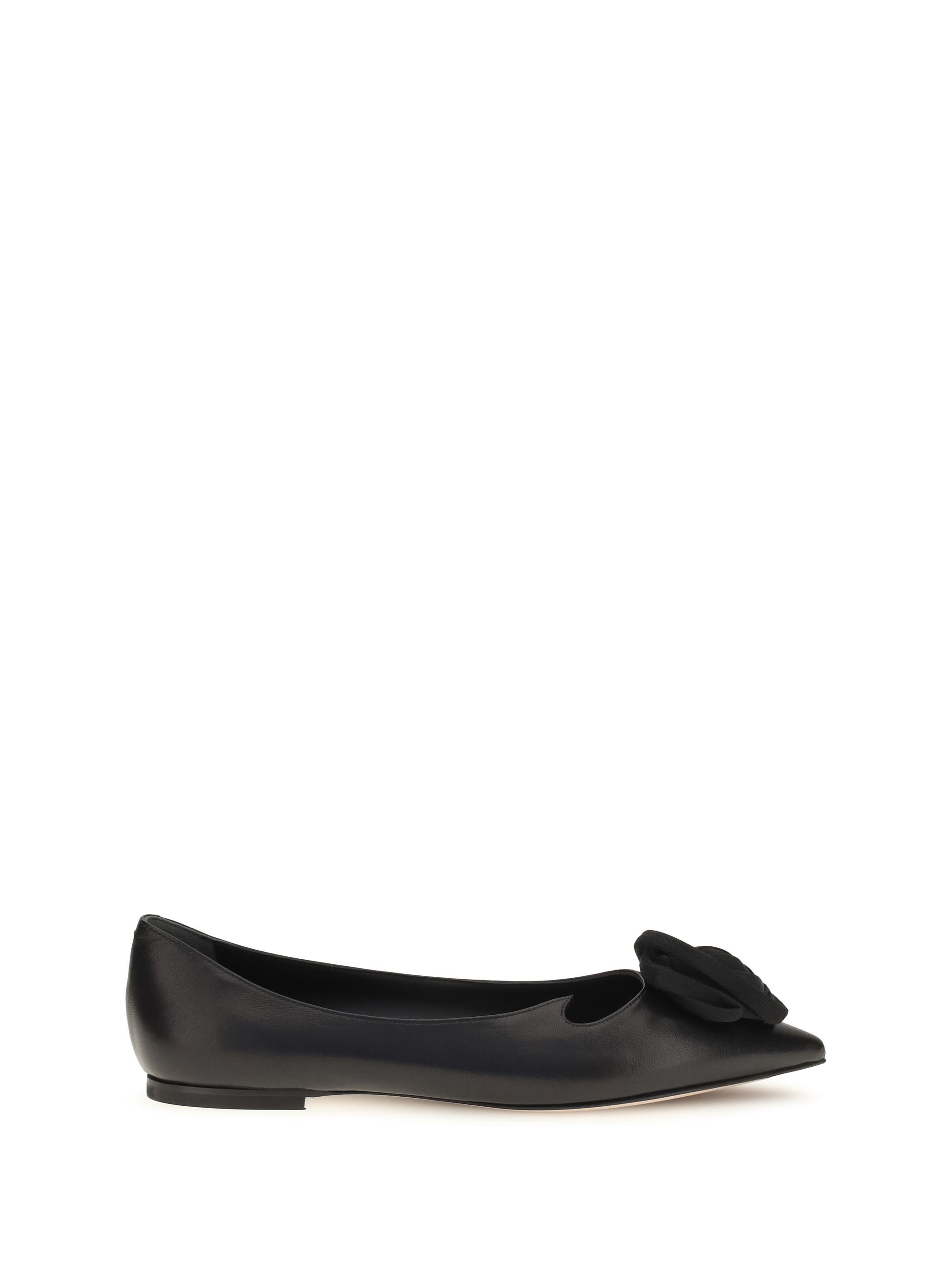 Suede Rose Vivier Ballerinas
