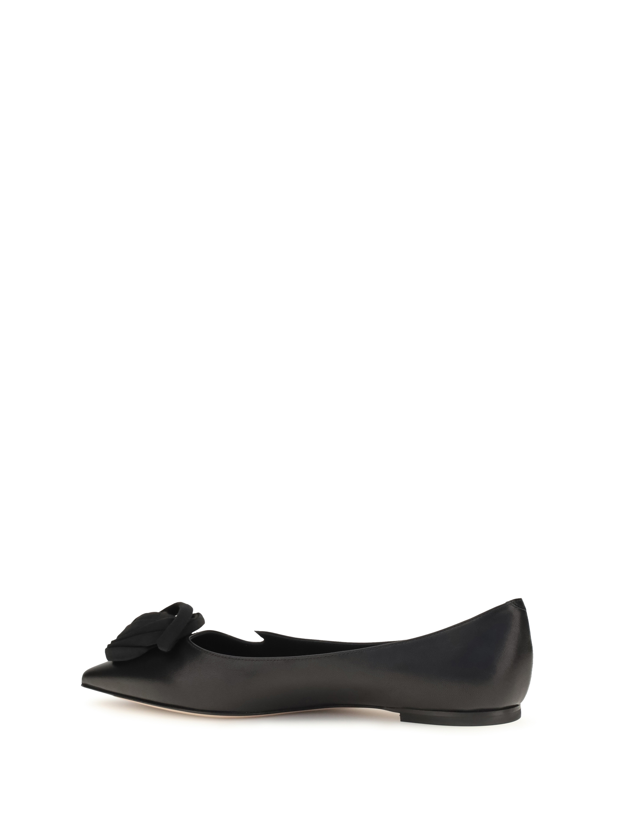Suede Rose Vivier Ballerinas