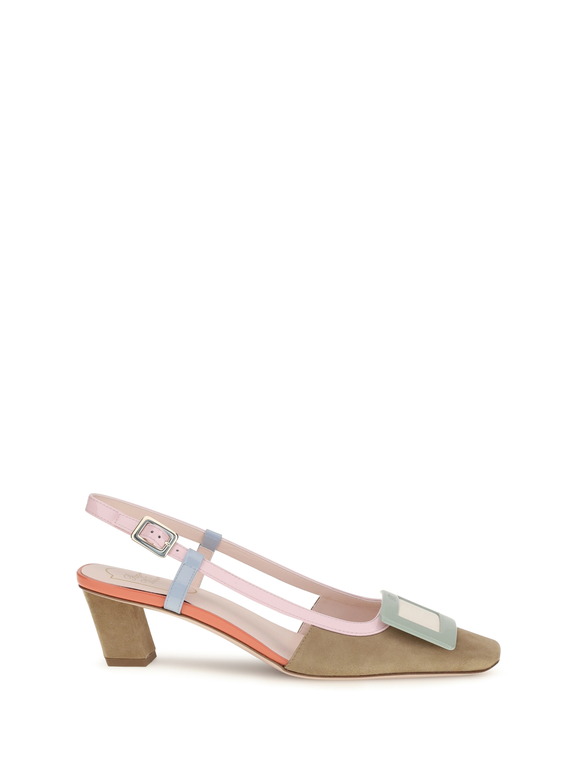 Suede Belle Vivier slingback Pumps