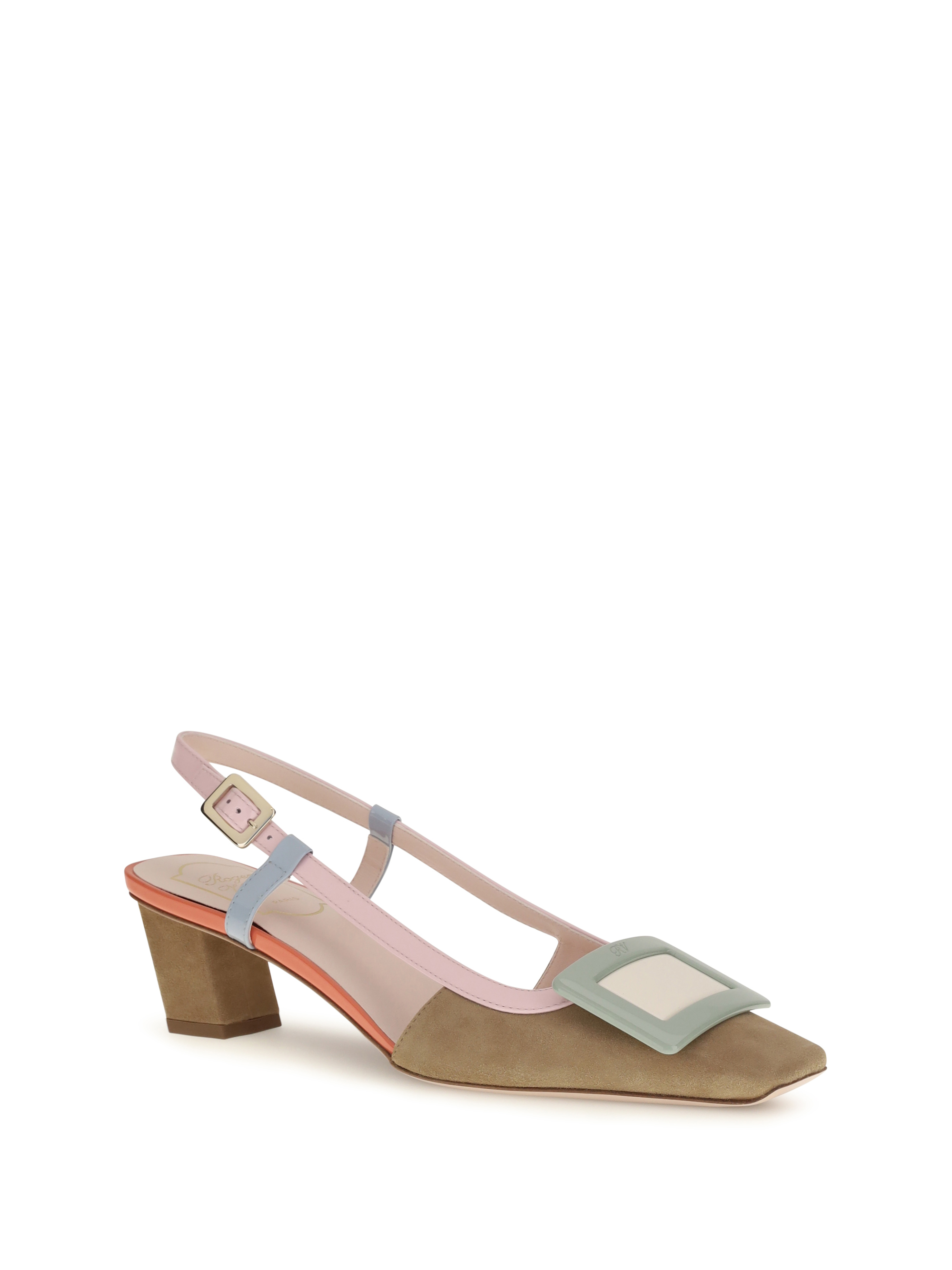 Suede Belle Vivier slingback Pumps