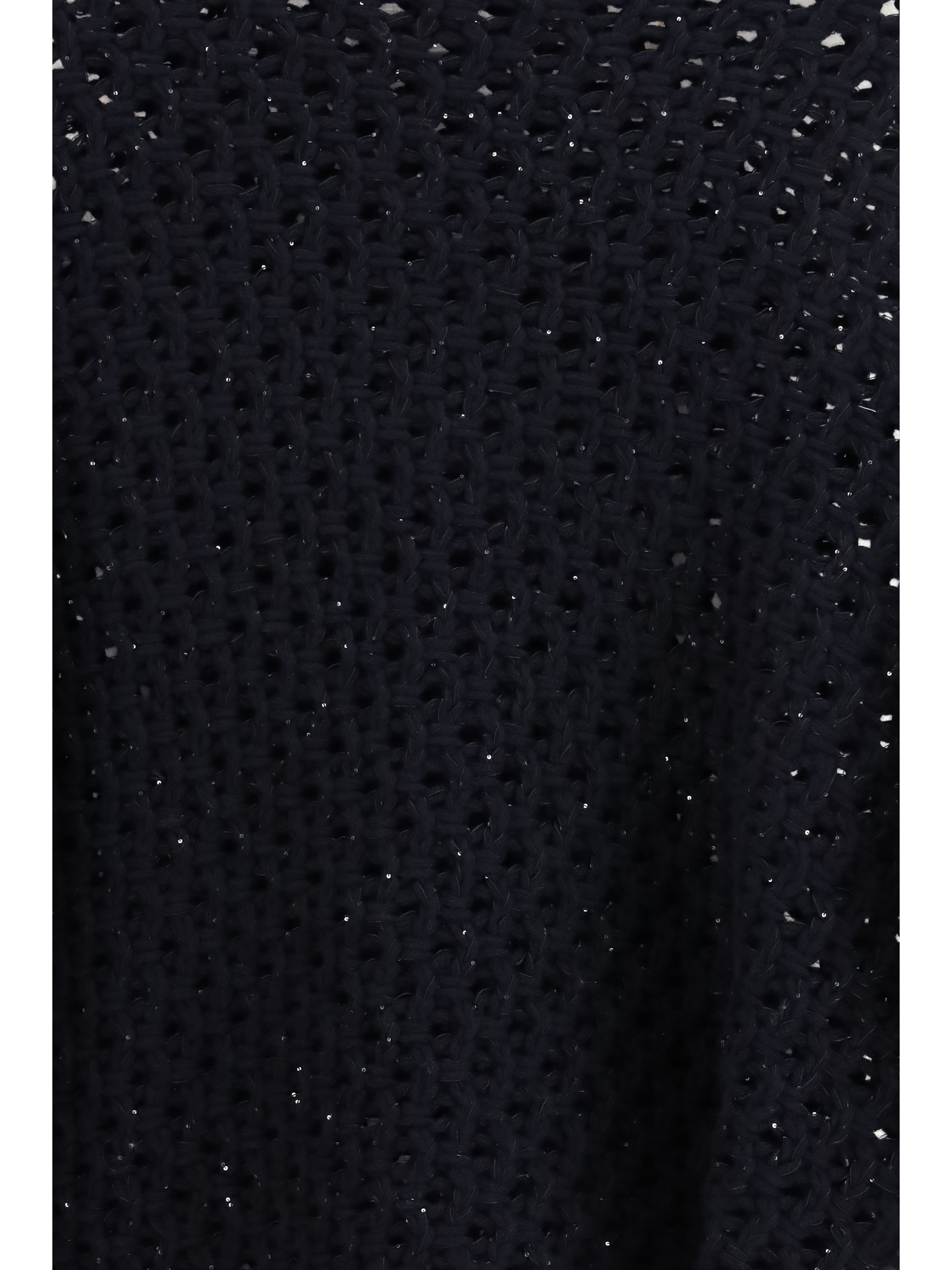 Jumper crafted from Platinum yarn with micro sequins