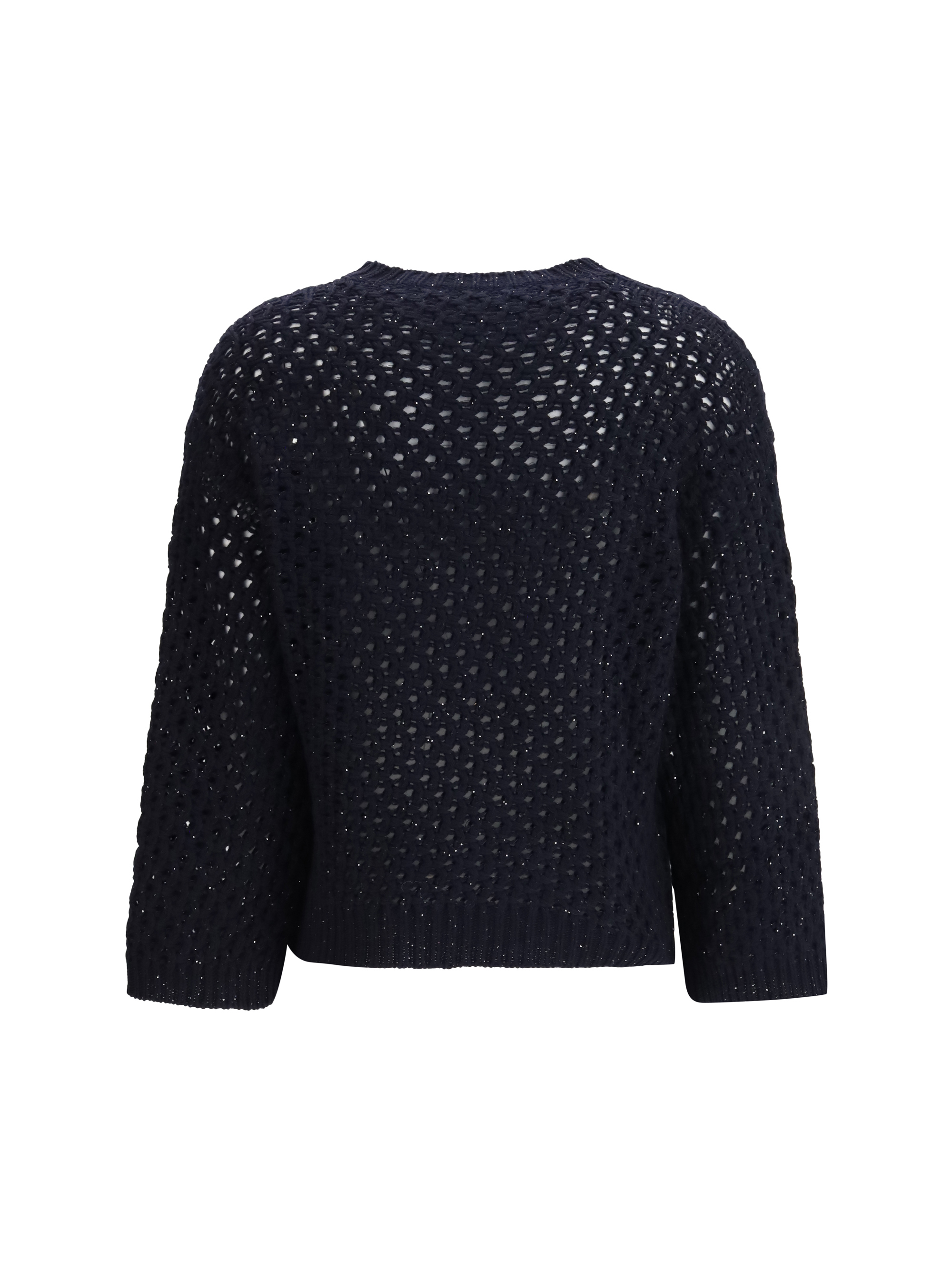 Jumper crafted from Platinum yarn with micro sequins