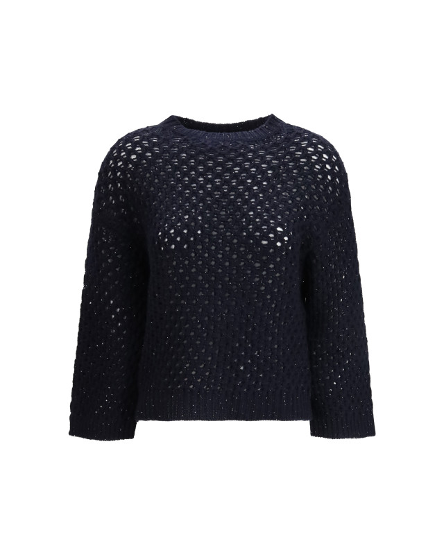 Jumper crafted from Platinum yarn with micro sequins