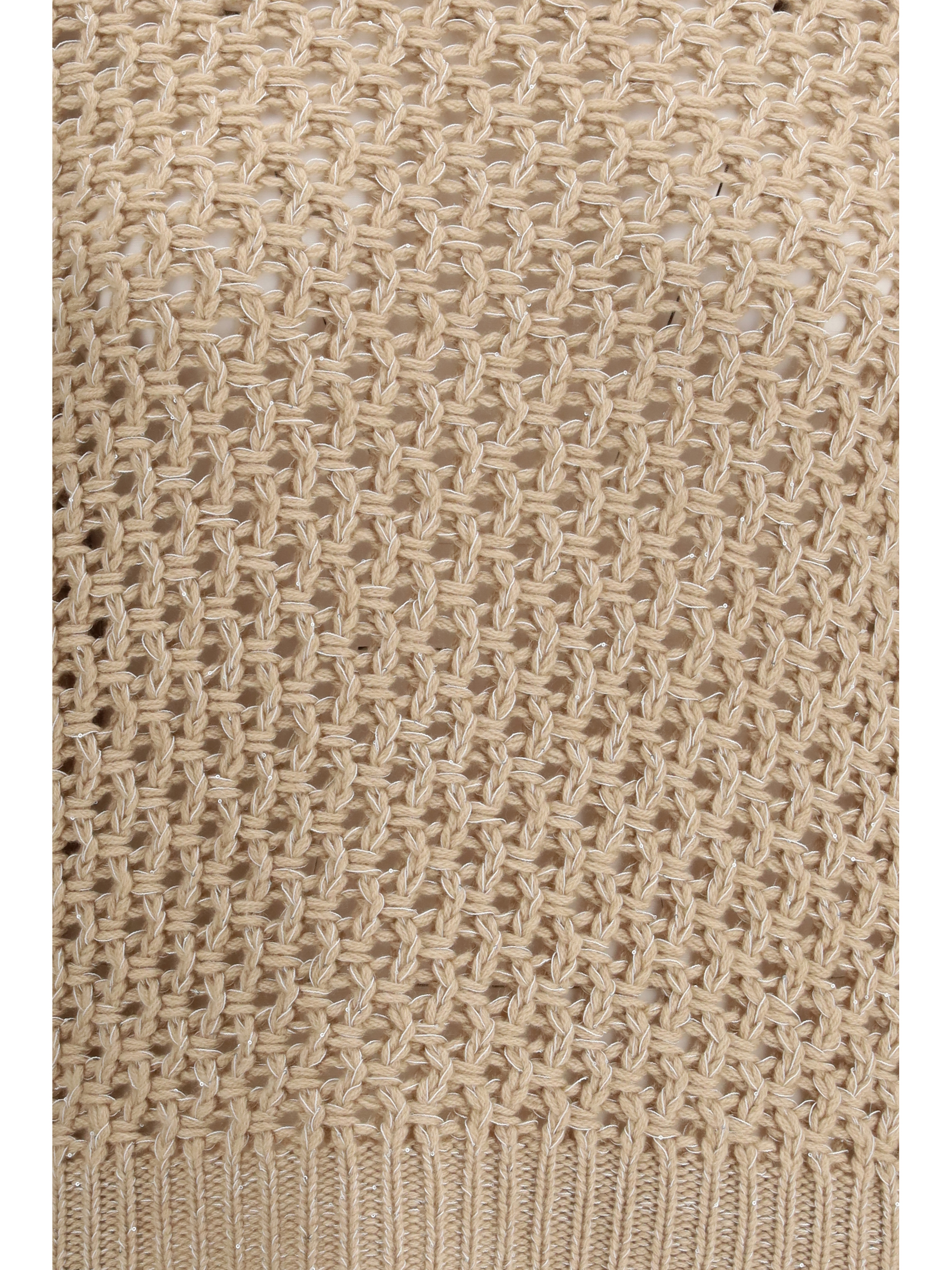 Jumper crafted from Platinum yarn with micro sequins