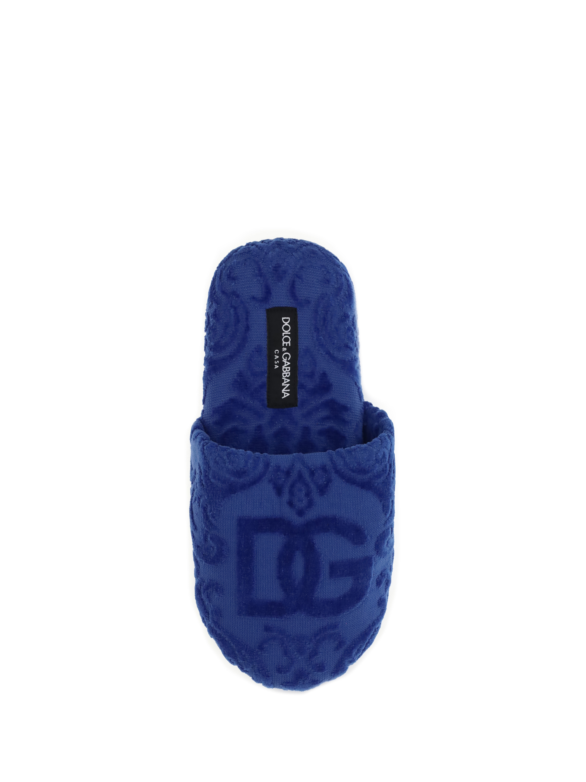 Jacquard cotton terry Slippers