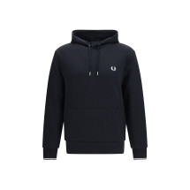 Hoodie with striped cuffs