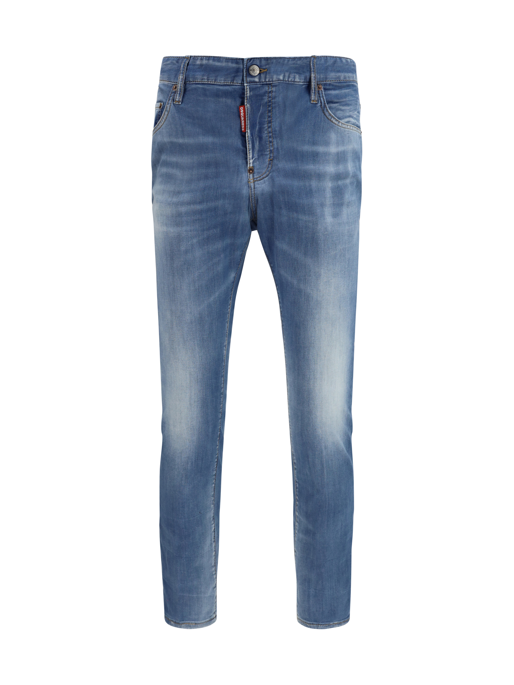Cotton Jeans with logo application