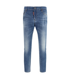 Cotton Jeans with logo application