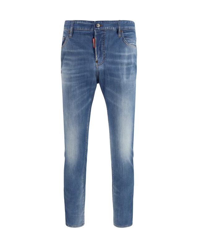 Cotton Jeans with logo application