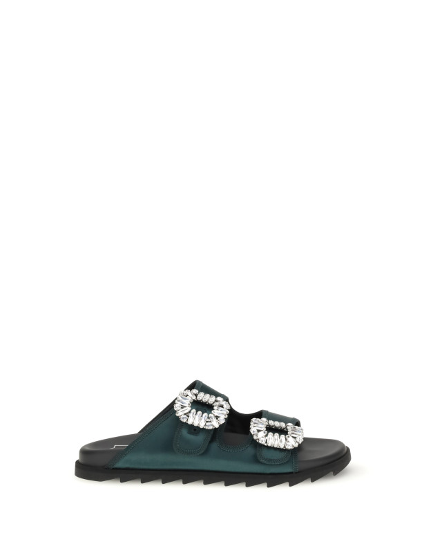 Slidy Viv Sandals with strass