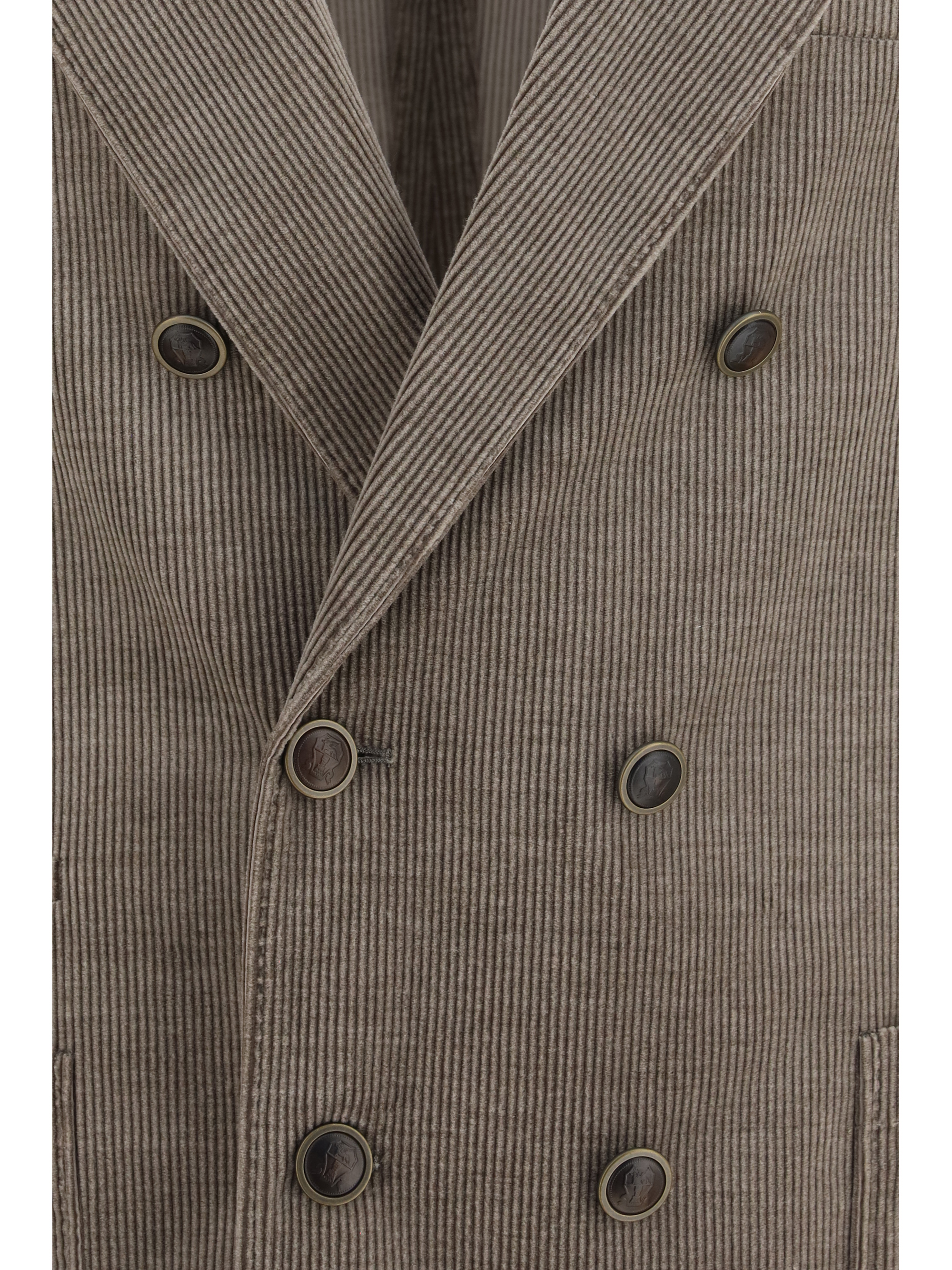 Double-breasted corduroy Jacket