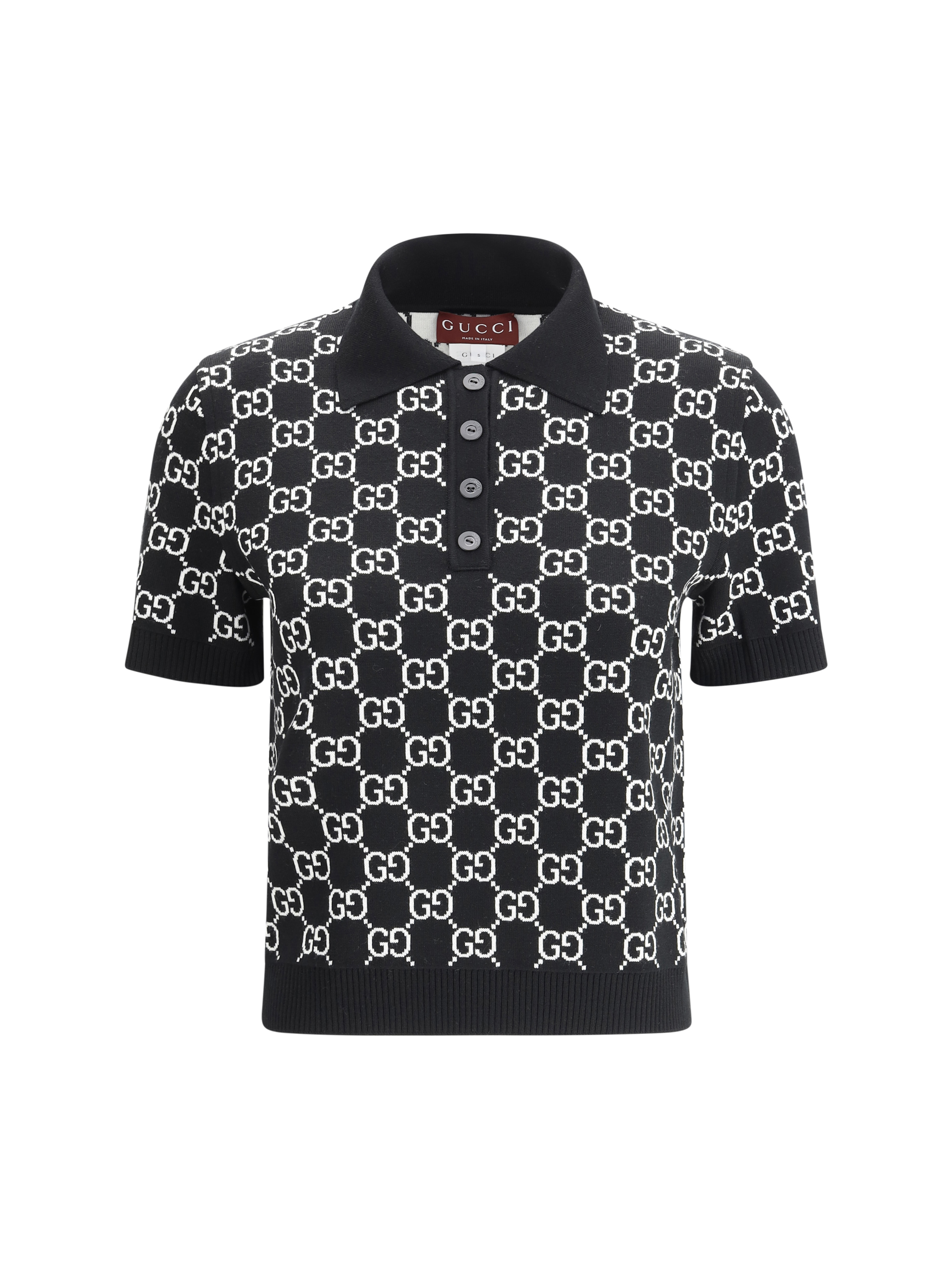 GG wool jacquard Polo Top