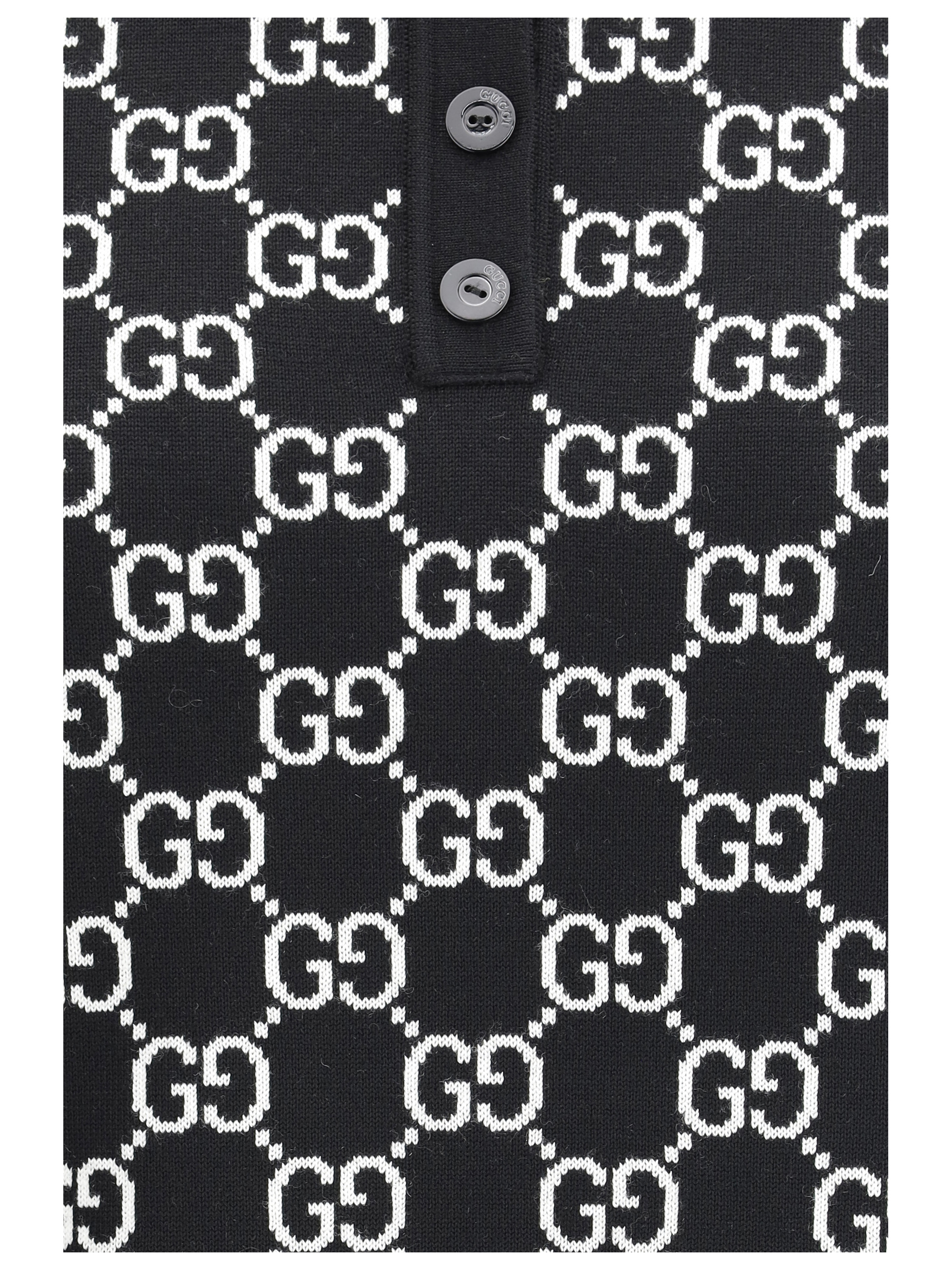 GG wool jacquard Polo Top