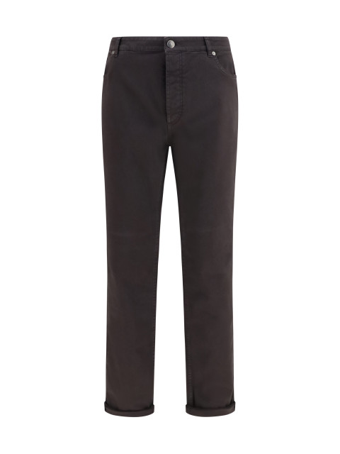 Jeans with turn-up hem