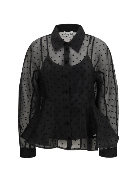 Polka dot organza Shirt