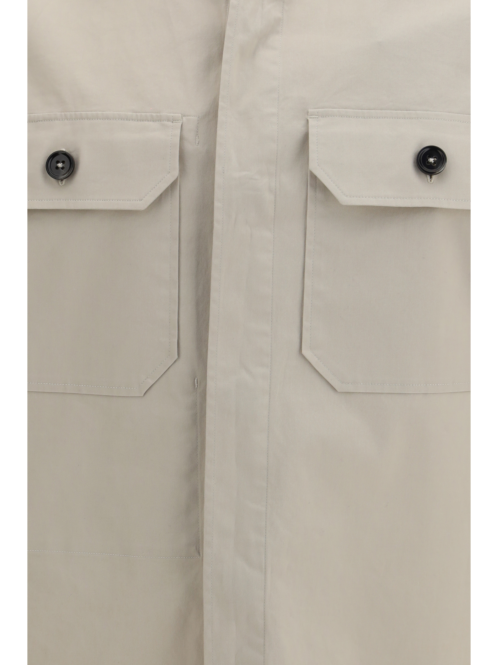 Linen wool and silk Shirt jacket