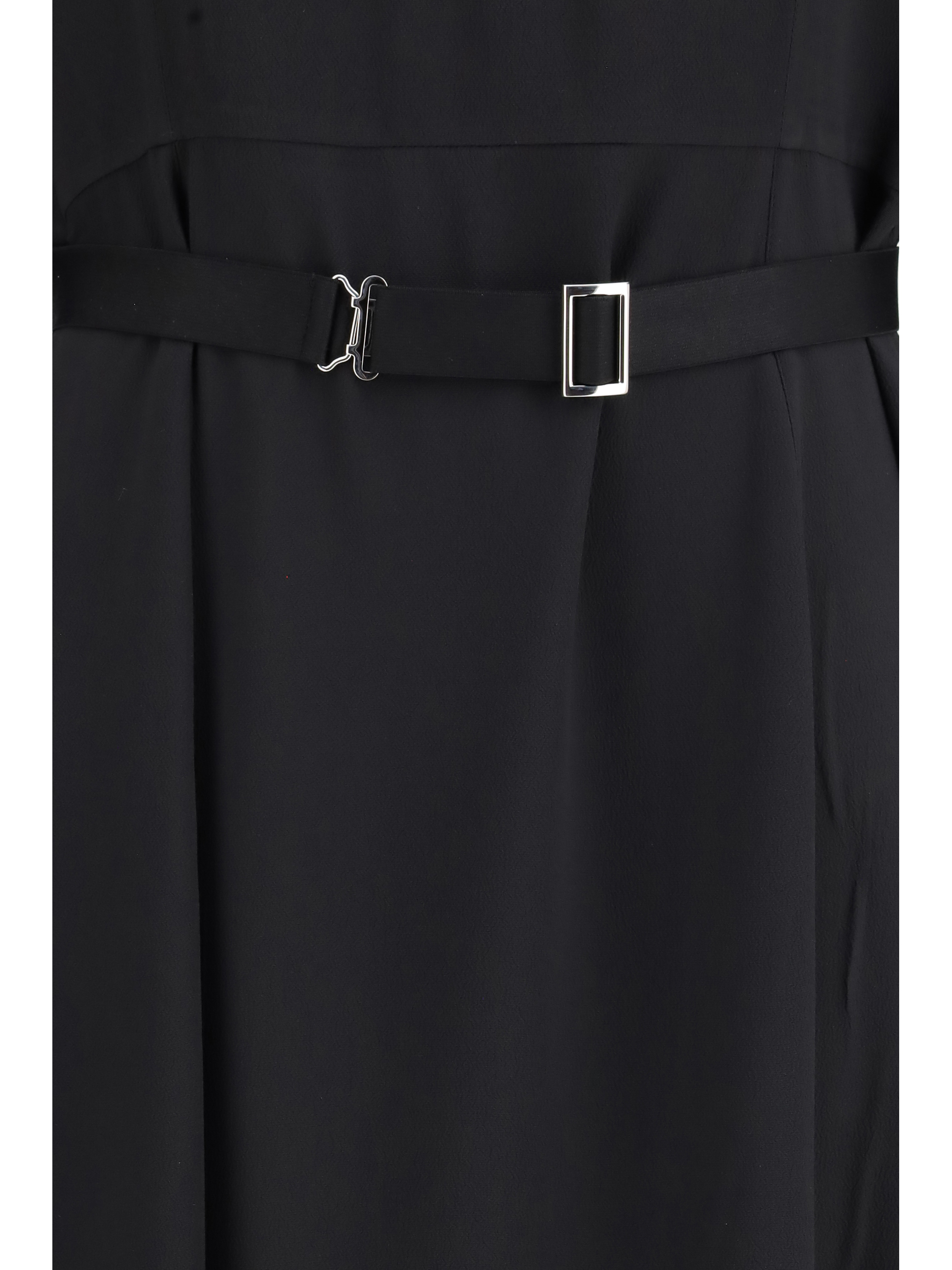 Wool and silk midi Dress