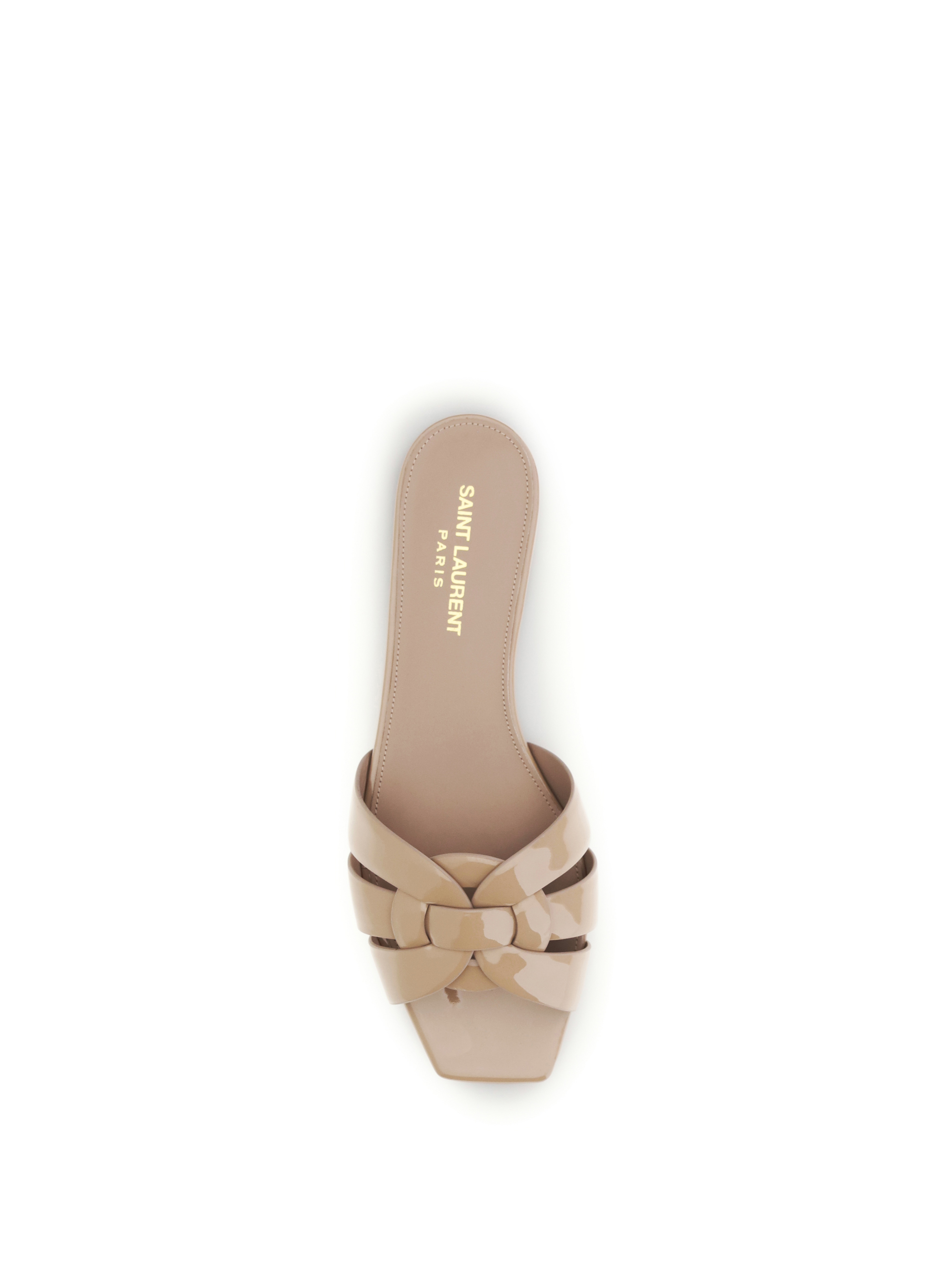 Tribute patent leather Sandals