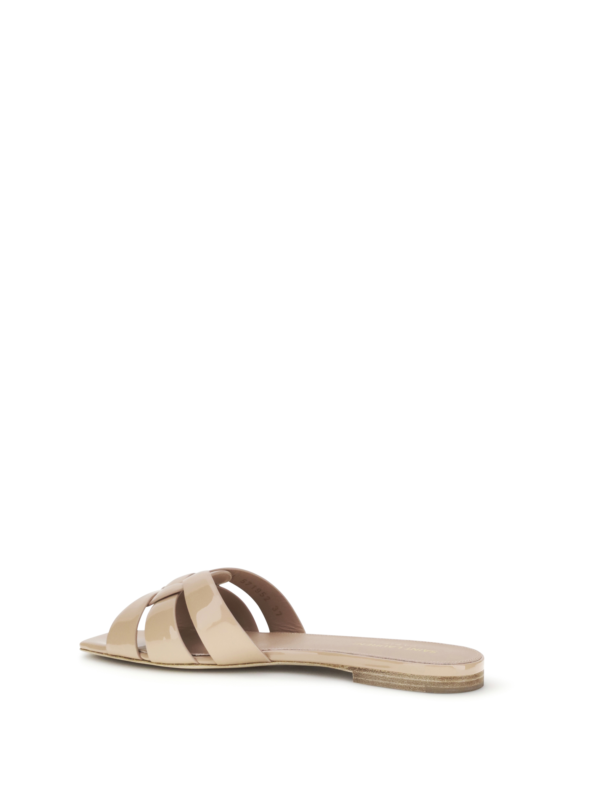 Tribute patent leather Sandals