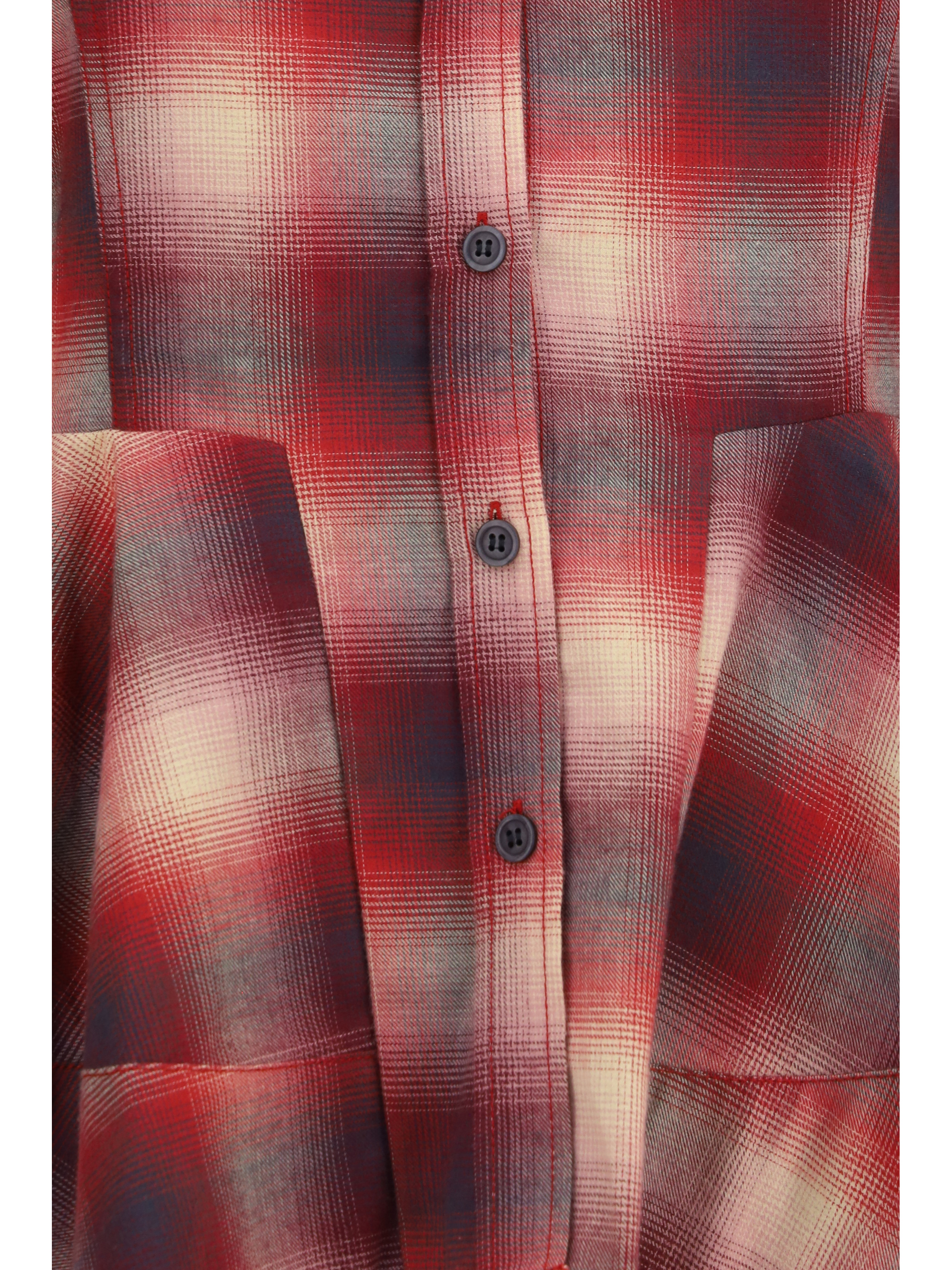 Peplum flannel Shirt