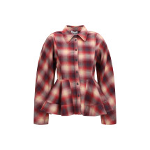 Peplum flannel Shirt