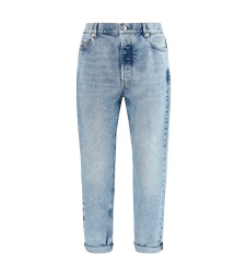 Straight-leg turn-up Jeans