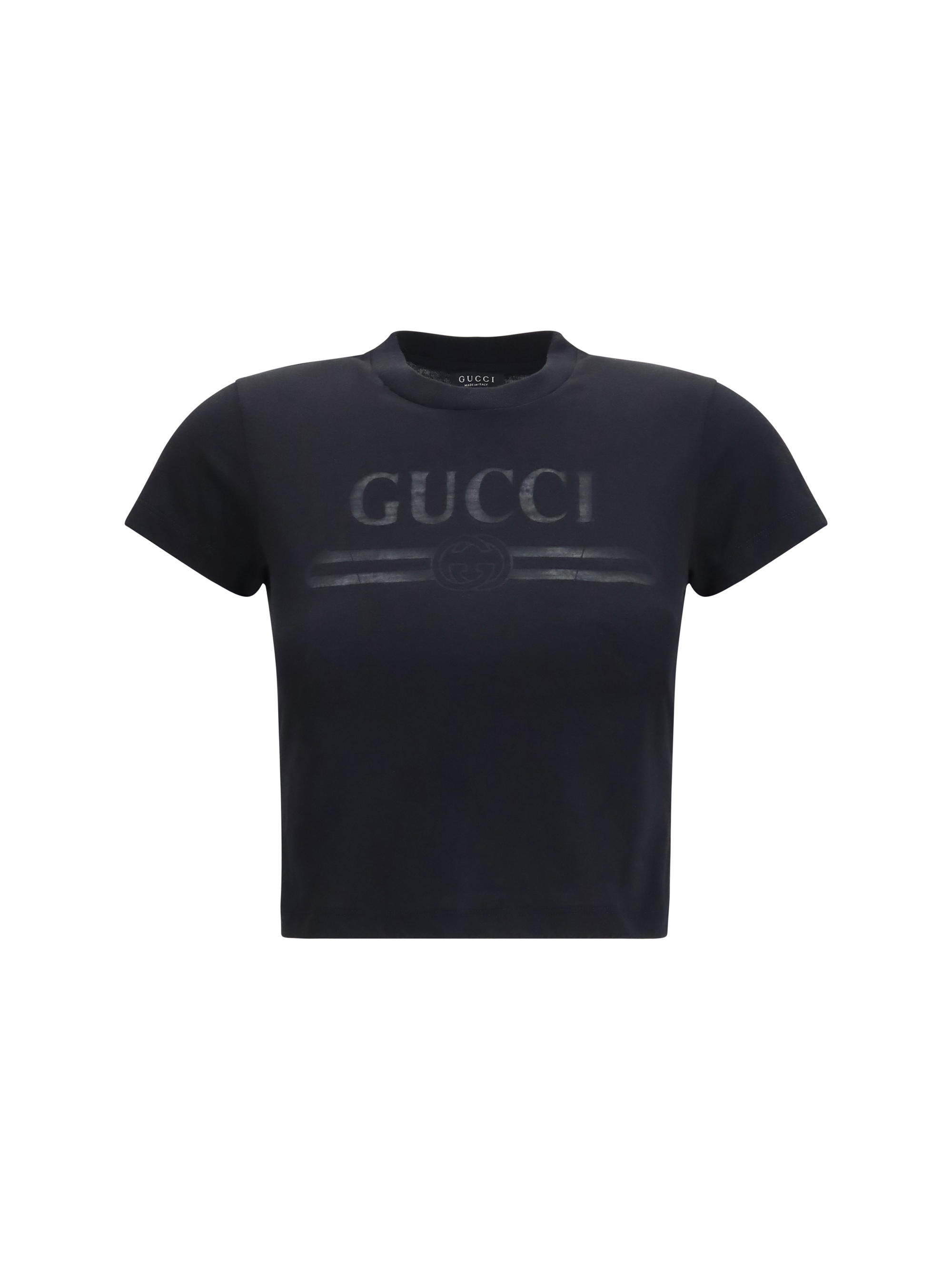 Cotton jersey T-shirt with devoré detail