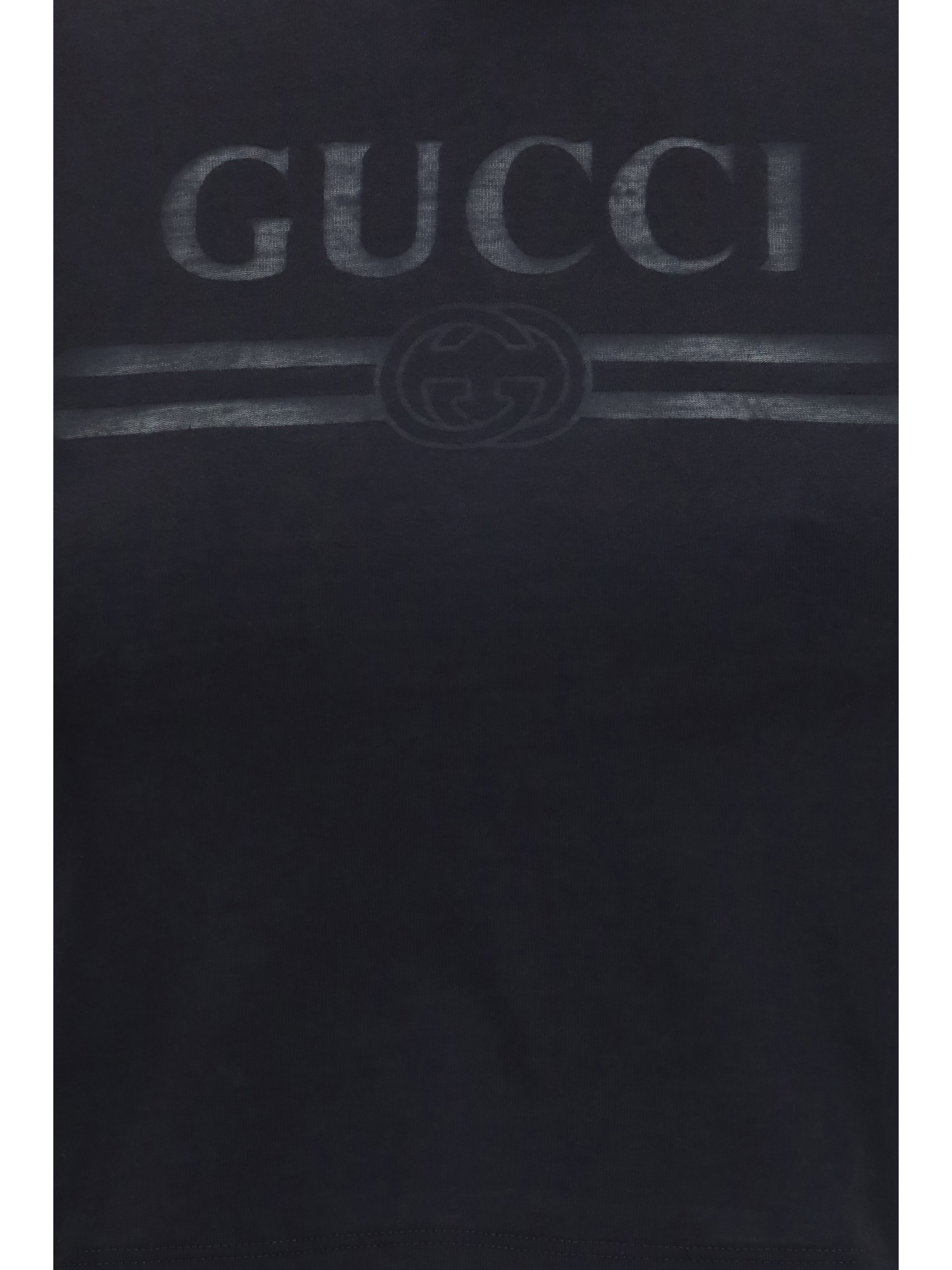 Cotton jersey T-shirt with devoré detail