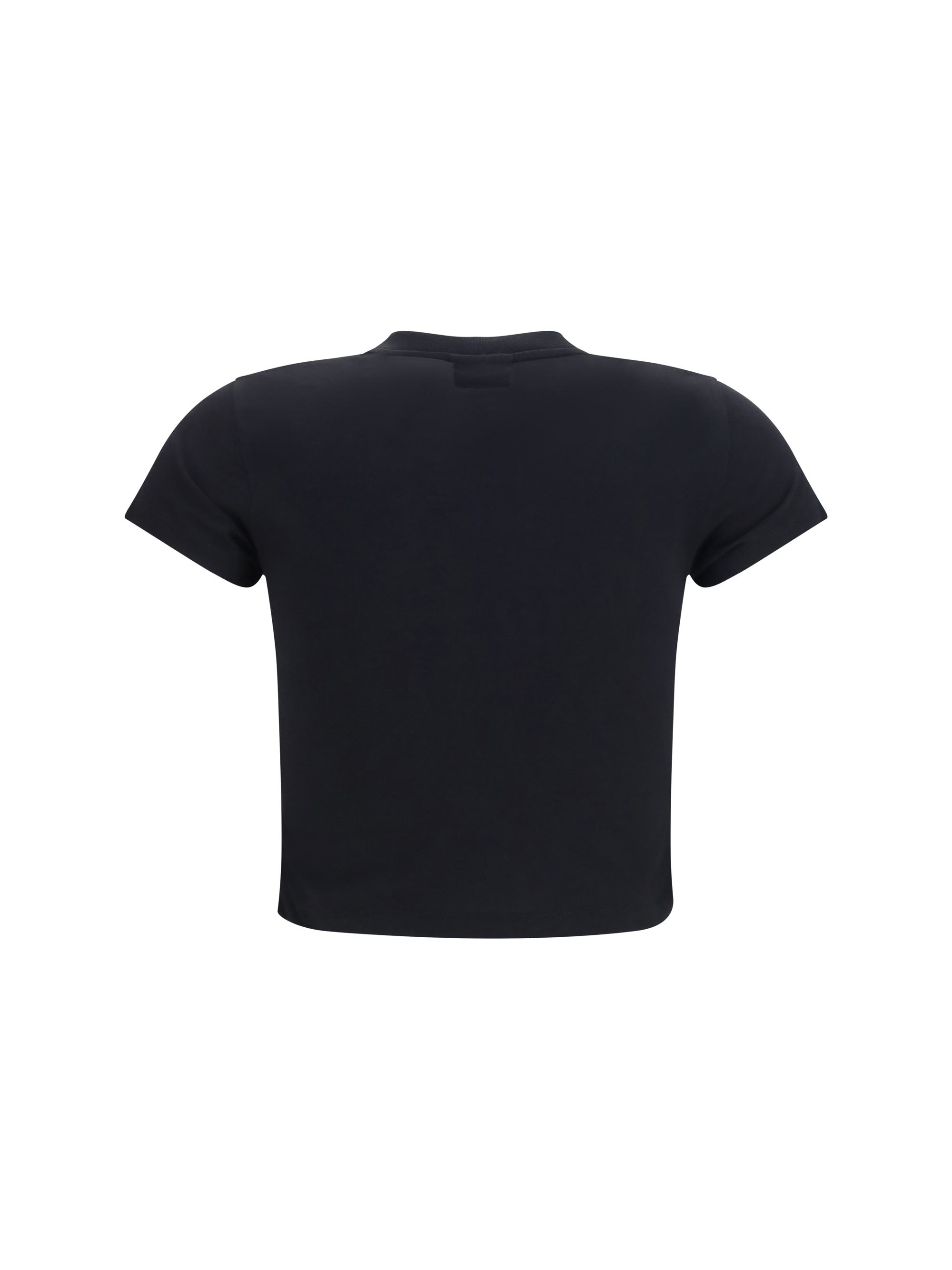 Cotton jersey T-shirt with devoré detail