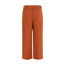 Cigarette Pants in fluid viscose and linen twill