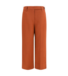 Cigarette Pants in fluid viscose and linen twill
