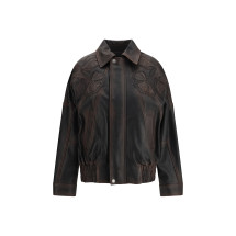Nappa leather bomber Jacket