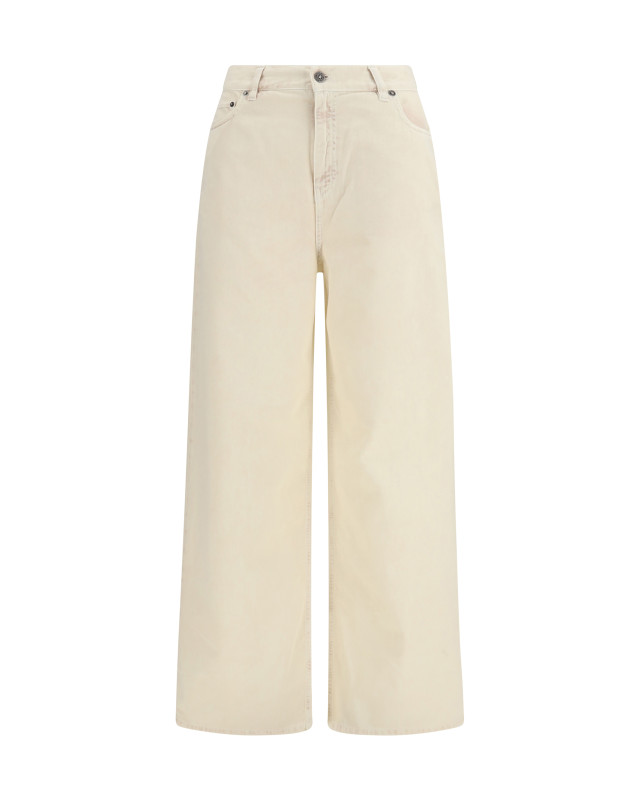 Wide-leg cotton denim Jeans