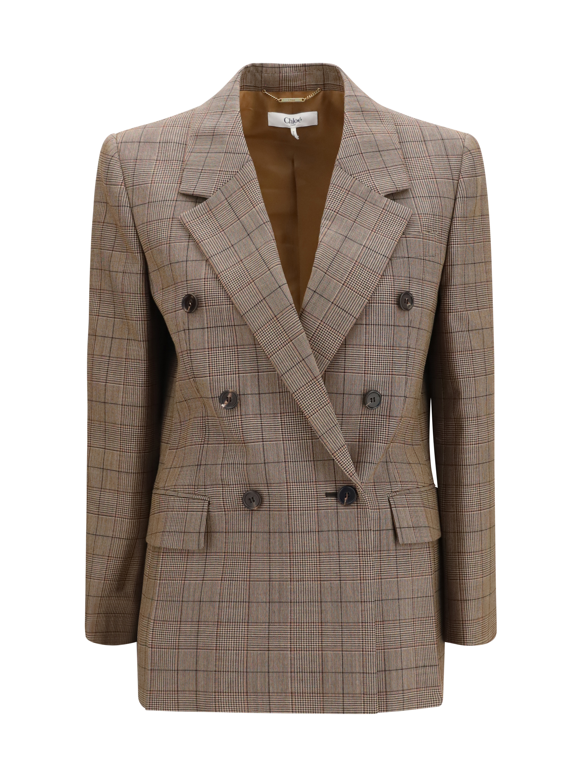 Checked double-breasted Blazer