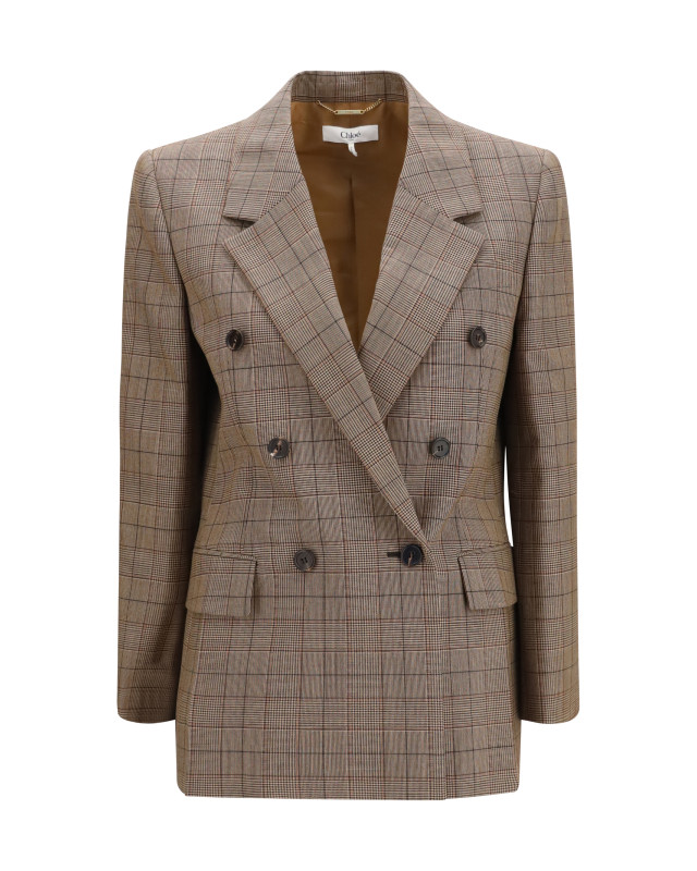Checked double-breasted Blazer