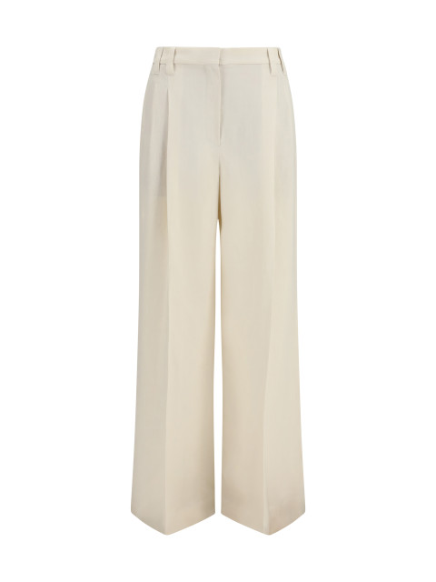 Wide Pants in fluid twill