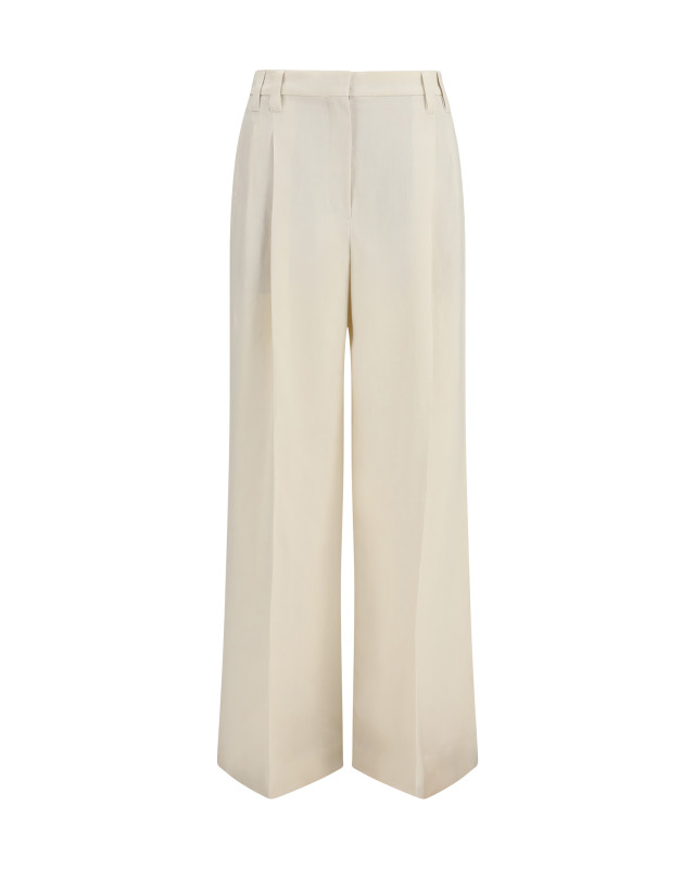 Wide Pants in fluid twill