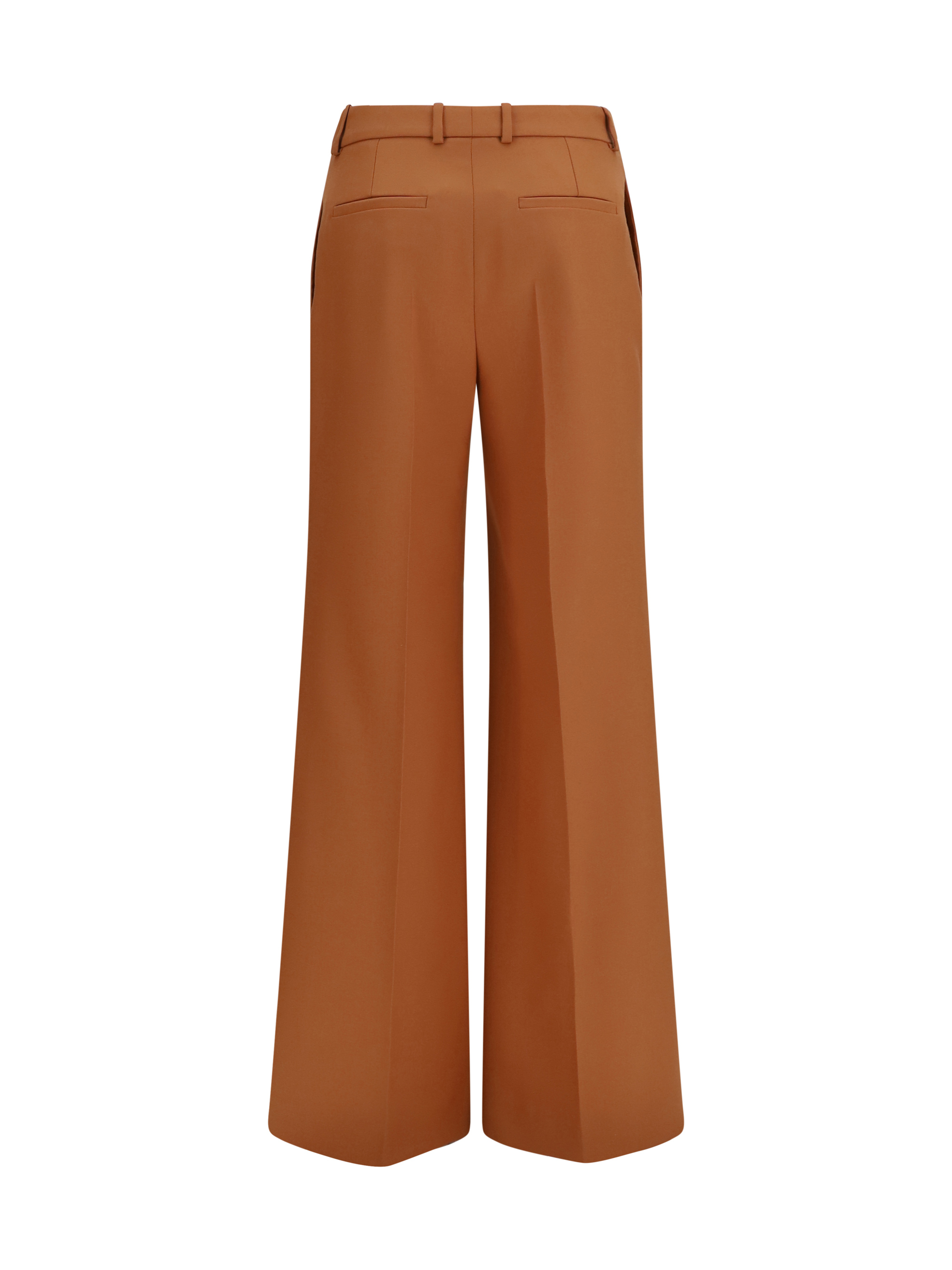 High-waisted flared cotton Pants