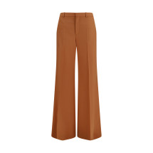 High-waisted flared cotton Pants