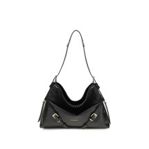 Large Voyou Shoulder Bag in shiny leather